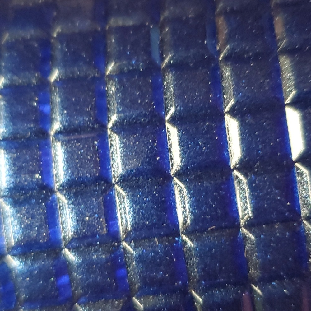 Starbucks Colbalt Blue Glitter Grid‎ Venti 24oz Cold Cup Tumbler - Picture 3 of 7